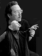 Photo of Nasruddin with puppeteer Richard Merrill