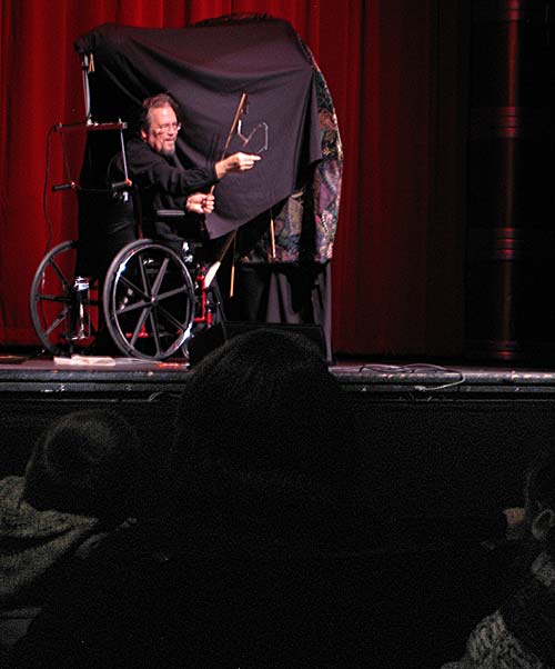 Richard demonstrating Elmer fishing